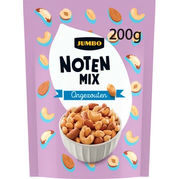 Jumbo Noten Mix Ongezouten 200 g