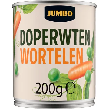 Jumbo Doperwten Wortelen 200 g