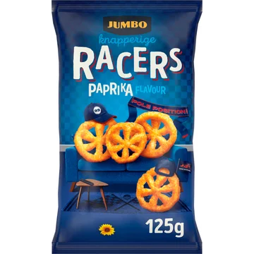 Jumbo Knapperige Racers Paprika Chips125 g