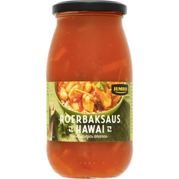Jumbo Roerbaksaus Hawaï met Stukjes Ananas 490 g
