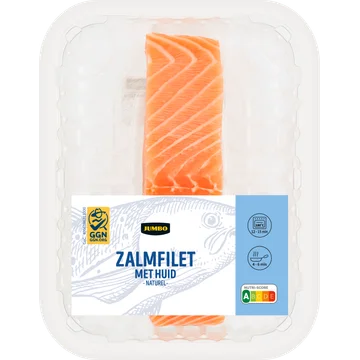 Jumbo Zalmfilet met Huid Naturel ca. 125 g
