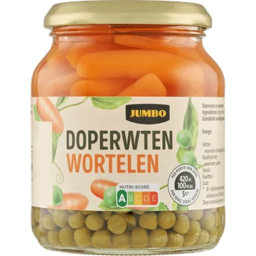 Jumbo Doperwten Wortelen 340 g