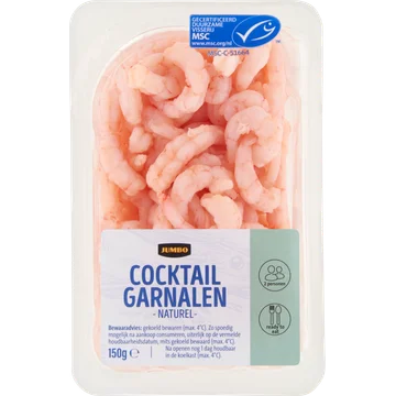 Jumbo Cocktail Garnalen Naturel 150 g
