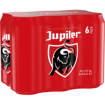 Jupiler Belgische Pils Bier Blikken 6 x 44 cl