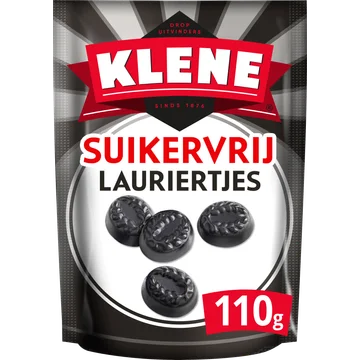 Klene Drop Lauriertjes Suikervrij 110g