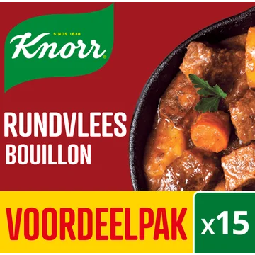 Knorr Bouillon Blokjes Rundvlees 15 tabletten