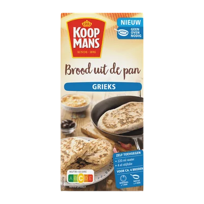 Koopmans Grieks brood uit de pan 400 gr Doos 400 g