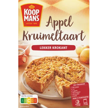 Koopmans Appelkruimeltaart Bakmix 410g