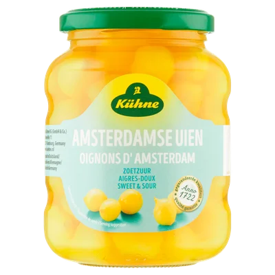 Kuhne Amsterdamse uien 370 ml Pot 330 g