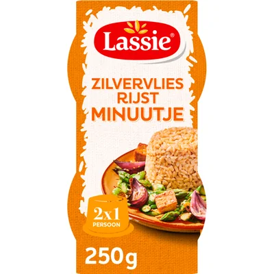 Lassie Minuutje zilvervlies rijst Beker 250 g