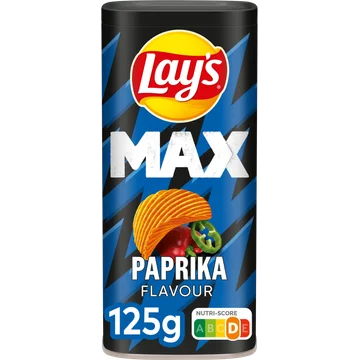 Lay's Max Ribbel Chips Paprika Snackbox 125g