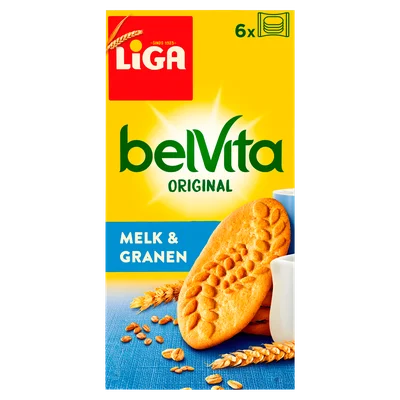 Liga Belvita Koekjes Melk &amp; Granen Doos 300 g