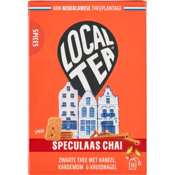 Localtea Speculaas Chai Zwarte Thee met Kaneel, Kardemom & Kruidnagel 18 x 1,5 g