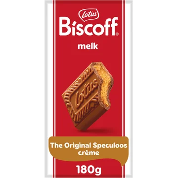Lotus Biscoff speculoos melk chocoladereep speculoos vulling 180 g