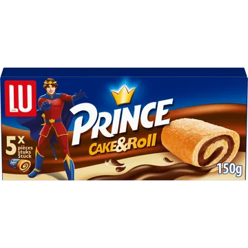 LU Prince Cake & Roll Chocolade Cakejes 5 Stuks 150 g