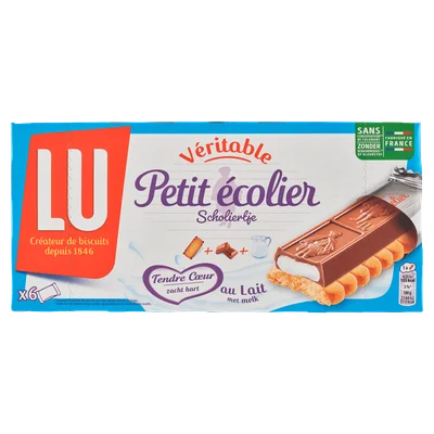 Lu Scholiertje reep melkvulling Doos 120 g