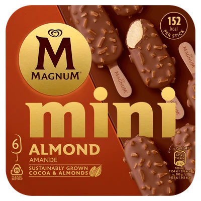 Magnum mini almond Doos 6 st