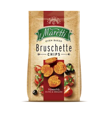 Maretti Bruschette Tomaat olijf Zak 150 g