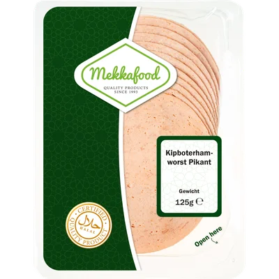 Mekkafood Kipboterhamworst pikant