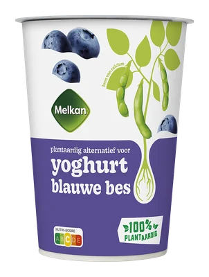 Melkan Soja yoghurt bosbes
