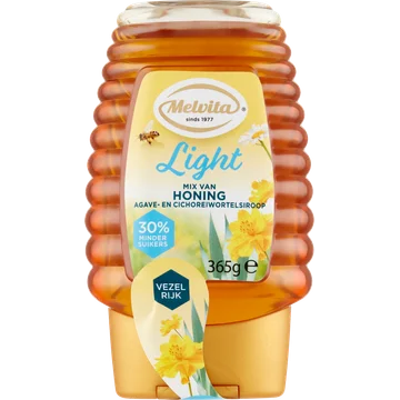 Melvita Light Mix van Honing Agave- en Cichoreiwortelsiroop 365 g
