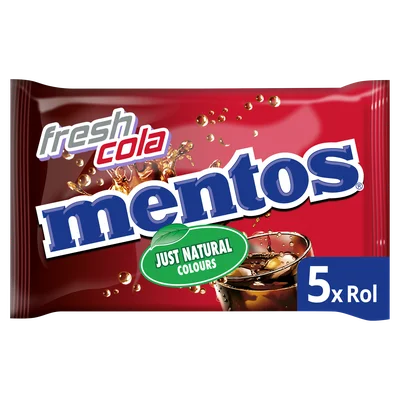 Mentos Fresh cola 5-pack Pak 187 g