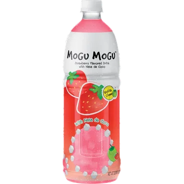 Mogu Mogu Aardbeiensmaak met Nata de Coco 1000 ml