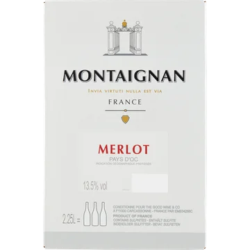 Montaignan - Merlot - Box - 2,25 L