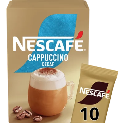 Nescafe Cappuccino gold decaf Oploskoffie