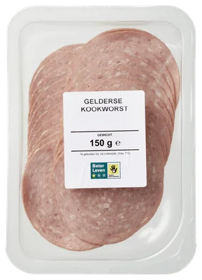 Neutraal Gelderse kookworst BLK Tray 150 g