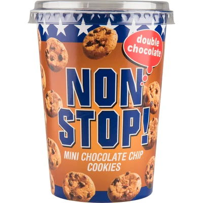 Non Stop! Mini double chocolate cookies