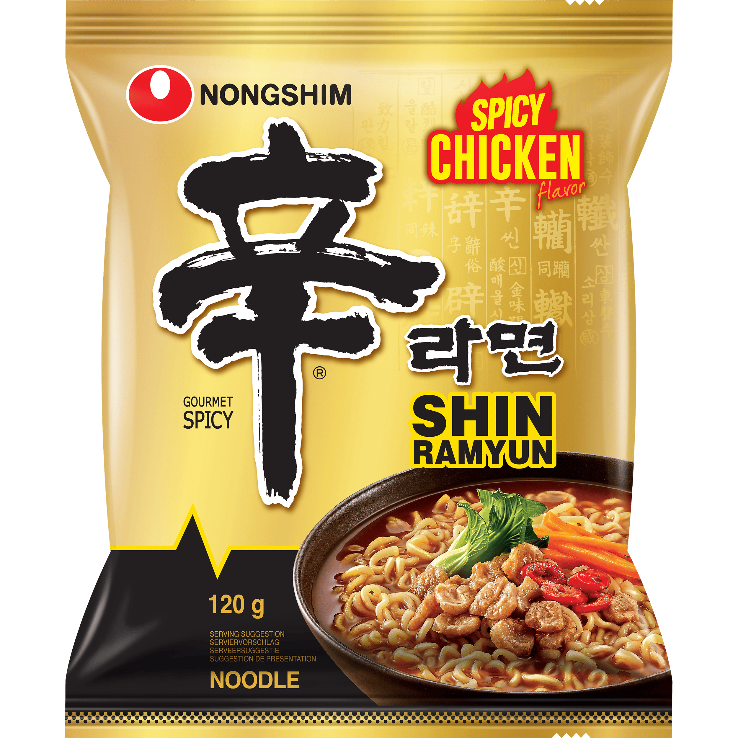 Nongshim instant noedels shin ramyun kip Zak 120 g