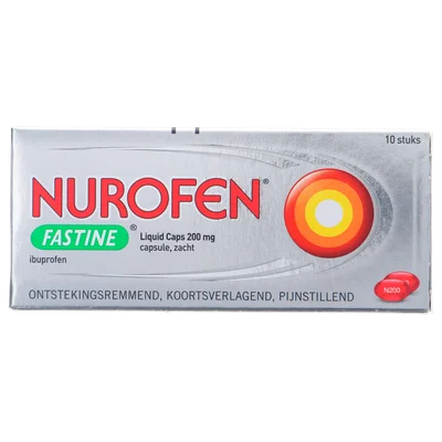 Nurofen Fastine 200 mg Doos 10 st