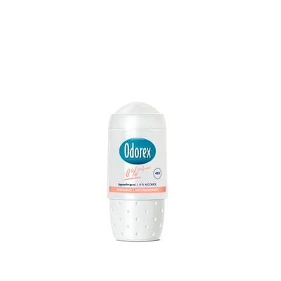 Odorex Deodorant roller 0% Stuk 50 ml