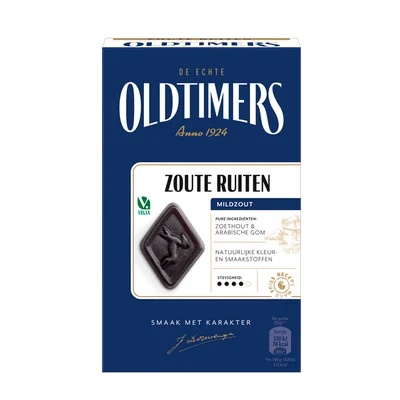 Oldtimers Zoute Ruiten Doos 235 g