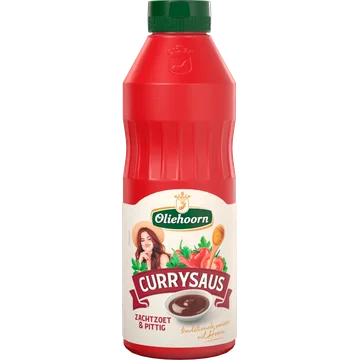 Oliehoorn Currysaus Zachtzoet & Pittig 750 ml