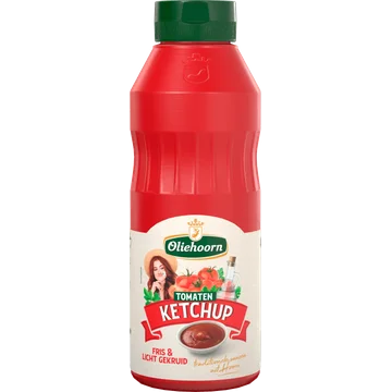 Oliehoorn Tomaten Ketchup Fris & Licht Gekruid 465 ml