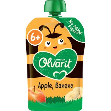 Olvarit Knijpfruit Appel Banaan 6+ Maanden 100 g