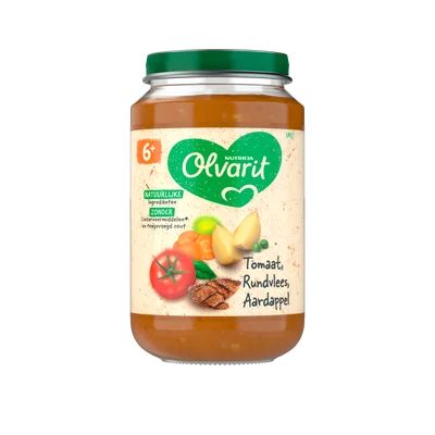 Olvarit 6+mnd Tomaat Rund Aardappel Wortel Pot 200 g