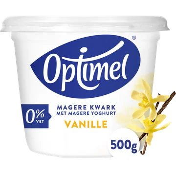 Optimel Kwark met Magere Yoghurt Vanille 0% Vet 500g