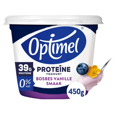 Optimel Yoghurt Proteïne bosbes vanille