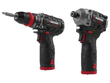 PARKSIDE PERFORMANCE® Accu-schroefboormachine en -slagschroevendraaier 12 V met accu's en lader