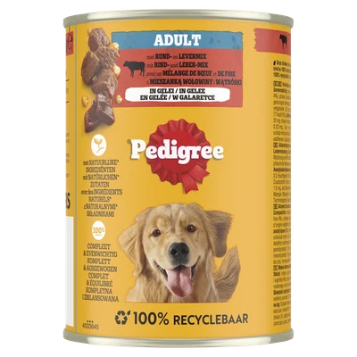 Pedigree blik rund