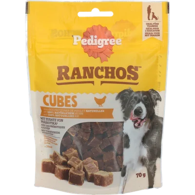 Pedigree Hondensnacks ranchos cubes chicken