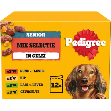 Pedigree Senior Mix Selectie in Gelei 12 x 100 g