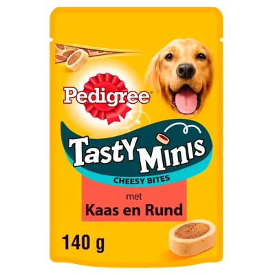 Pedigree Tasty mini's cheesy bites met kaas en vlees