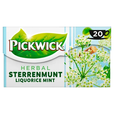 Pickwick Herbal sterrenmunt kruidenthee Doos 20 st
