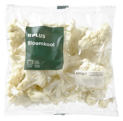 PLUS Bloemkoolroosjes Zak 400 g