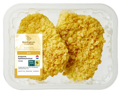 PLUS Boerentrots Krokante kipfiletschnitzels 2st