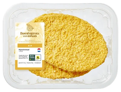 PLUS Boerentrots Kipschnitzel 2st. Stuk 200 g